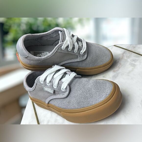 VANS Kids Pro Chima Ferguson Gum Sole Sneakers Shoes Grey Size 13 - Picture 4 of 16